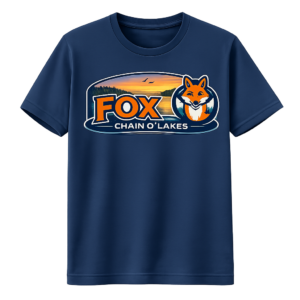 Fox Chain O'Lakes T-Shirt - Navy Blue