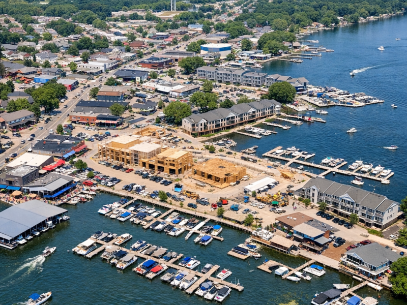 New development and growth along Fox Chain O'Lakes waterfront